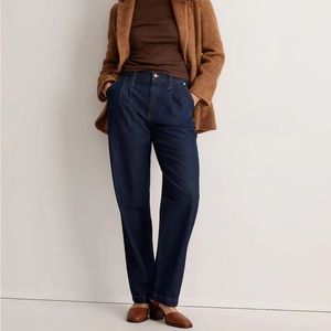 Madewell baggy straight jean pleated edition